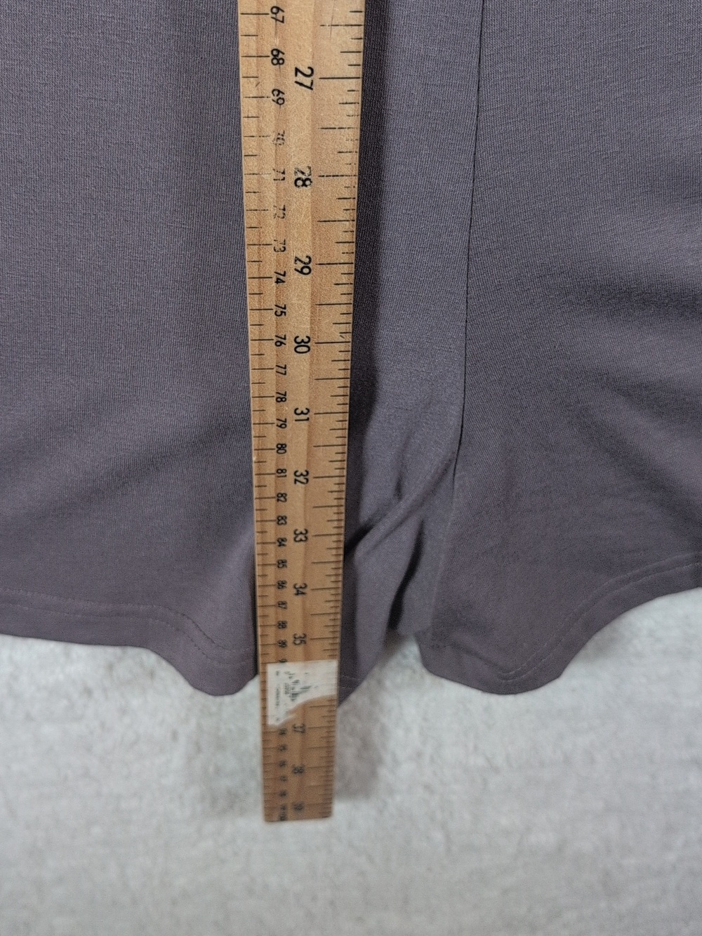 627-Gray‎ Gathered Front Sleeveless Romper Soft And Stretchy With Pockets  L/XL - Picture 4 of 6